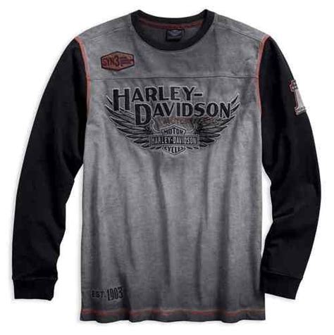 Harley Davidson Men S Iron Block Colorblocked Long Sleeve Pullover