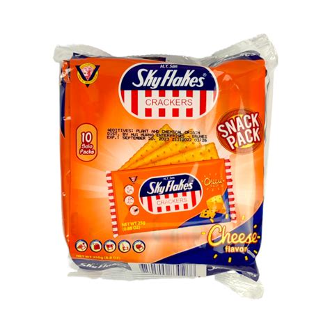 M Y San Skyflakes Crackers Cheese Flavor 250g Shopifull