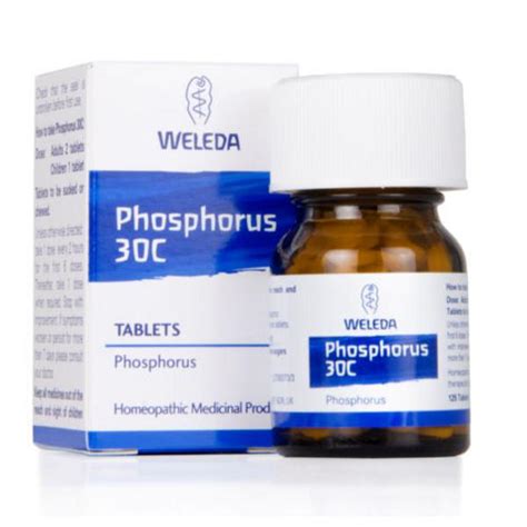 Phosphorus Homeopathic Remedy 30c In 125tabs From Weleda