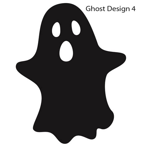 Large Ghosts Halloween Silhouettes Vinyl Decals 5 Fun Designs For