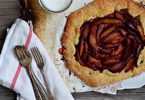 Food Rustic Plum Galette Made By Girl