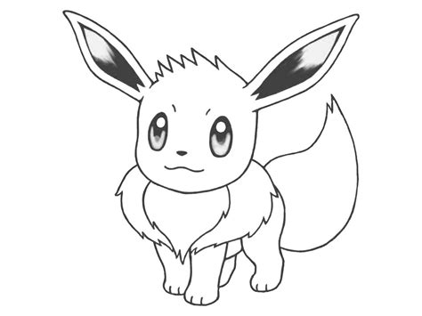 Eevee Pokemon Free Coloring Pages