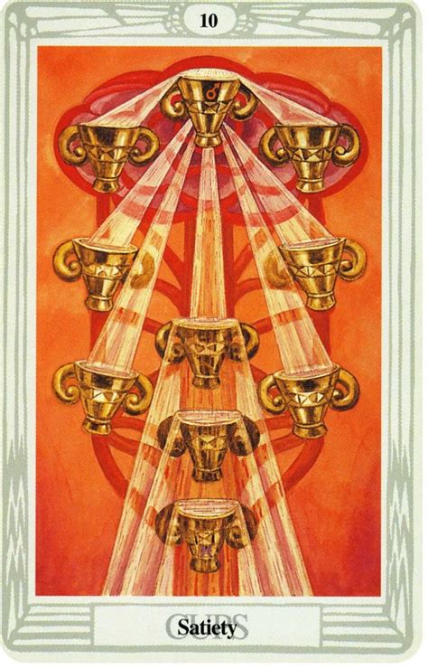 Diez De Copas Aleister Crowley 78 Tarot Cards Tarot Card Meanings