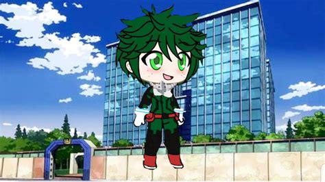 Izuku Midoriya Hero Costume Gacha Club Gacha Deku Anime Cute Edits