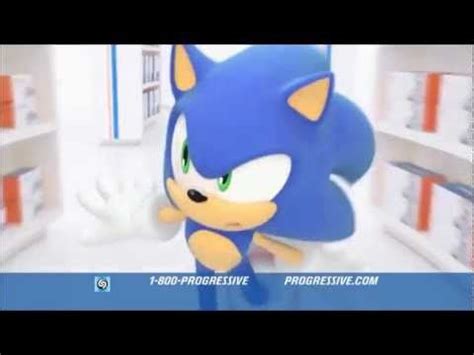 Take note, guys, as this'll probably be in some summer of sonic trivia one day: Sonic Progressive Insurance Commercial - YouTube | Sonic, Sonic the hedgehog, Progressive insurance