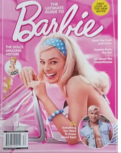 Barbie Movie Magazine Cover Margot Robbie And Ryan Gosling As Barbie And Ken In 2023 Barbie