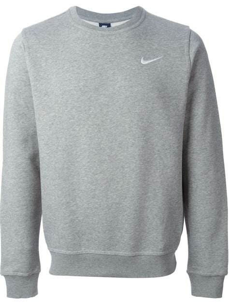 Nike Club Crew Sweatshirt In Gray For Men Grey Lyst