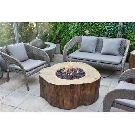 While perfect for entertaining and heating your outdoor area, this fire. Elementi Manchester Concrete Gas Fire Pit Table & Reviews ...