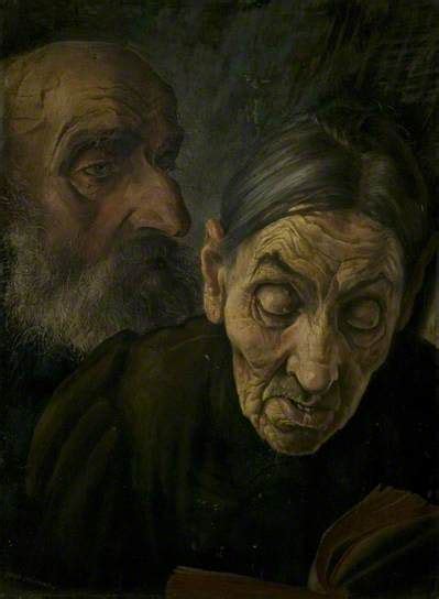 Heads Of Two Old People By Johannes Koelz People Art Art Uk Old People