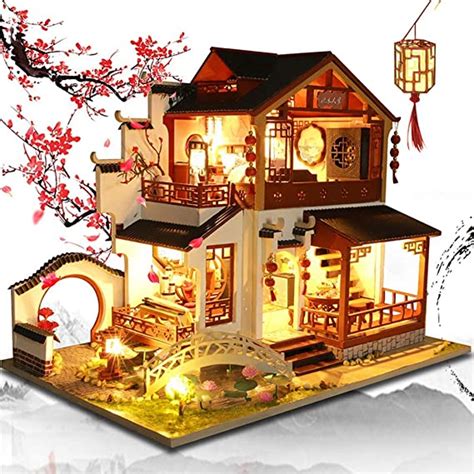 Miniature Doll House With Furniture Diy Wooden Doll House Kits And