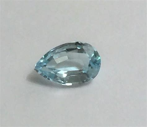 Aquamarine Loose Gemstone Natural Untreated Gem Pear Shape 8 X 5 Mm