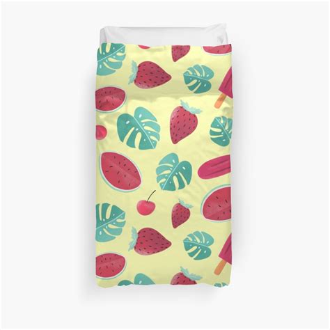 Ice Creams And Watermelons Sweet Pattern Duvet Cover By Cool Shirts