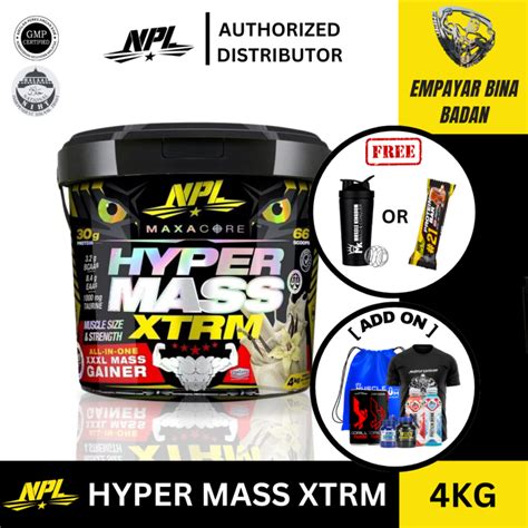 Npl Hyper Mass Xtrm Kg Kg Mass Gainer Muscle Sizing Recovery High