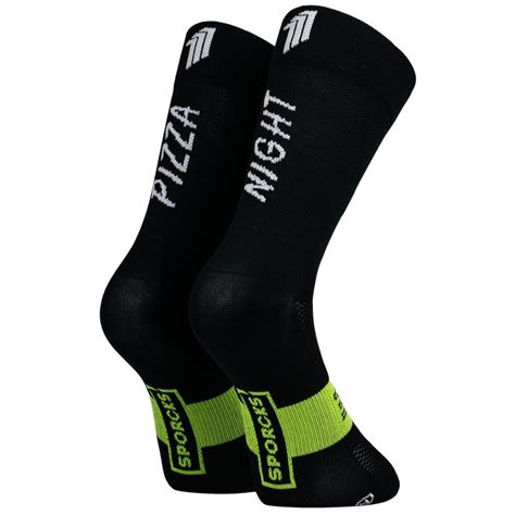 Sporcks Cycling Socks Pizza Night Black Bike24