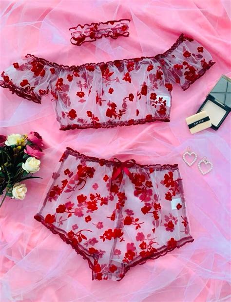 red lingerie set red lace lingerie set with choker etsy