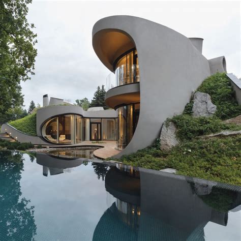 Futuristic Organically Shaped Home Balances Architectural And Natural Design IDesignArch