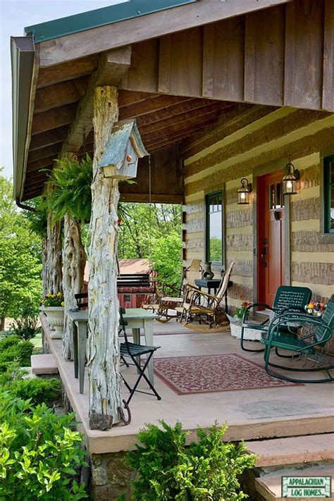 Appalachian log cabin on tuckasegee river. Pin on Decks and Porches