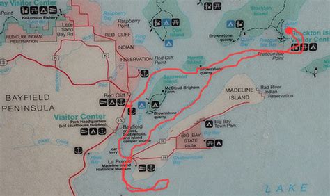 Map Apostle Islands Lake Superior August 25 26 Todd