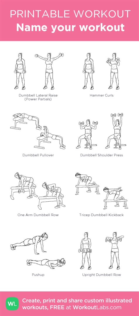arms chest my custom printable workout by at workoutlabs