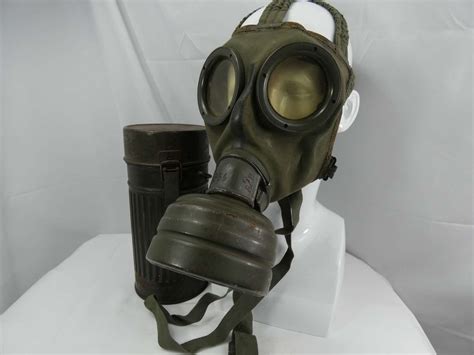 Ww2 German Gas Mask And Canister