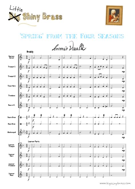 Little Shiny Brass Meets The Great Composers Junior Band Pdf Sheet