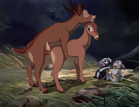 Rule 34 Ass Bambi Character Bambi Film Cervine Deer Disney Dripping Erection Faline Female