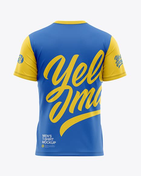 Download Mens Pocket T-Shirt Back View Jersey Mockup PSD File 129 ...