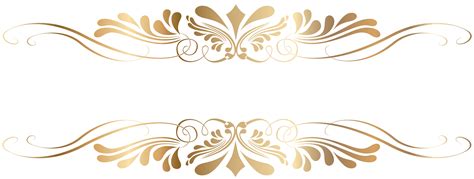 Decorative Gold Line Png Clip Art Library