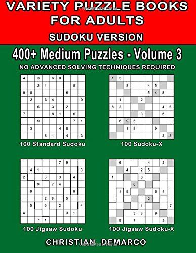 Variety Puzzle Books For Adults 400 Medium Sudoku Puzzles Volume 3