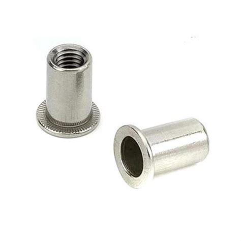 Stainless Steel Flat Head Knurling Rivet Nut China Rivet Nuts And Wholesale Bright Rivet Nuts
