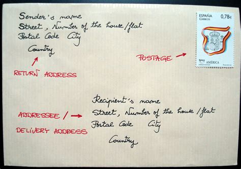 Write the address of the person you are sending your letter to on the front center of the envelope, in the correct format seen above. Penpalling and Letters: How to address an envelope