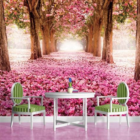 Find images of wall flower. 3D wallpaper Flowers Trees Wall Mural Natural scenery ...