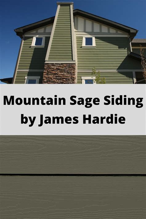 A House With The Words Mountain Sage Siding By James Hardie