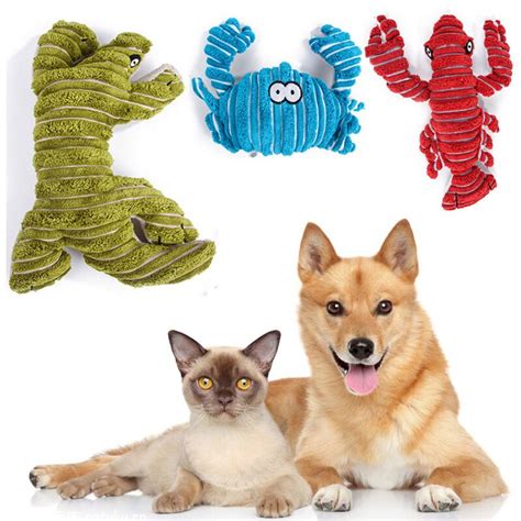 Dog Toys Pet Puppy Chew Squeaker Squeaky Plush Chewing Sound Molar Bite