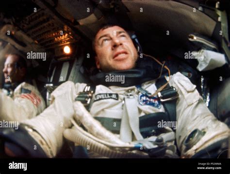 Astronaut James A Lovell Is Photographed Inside His Gemini Spacecraft