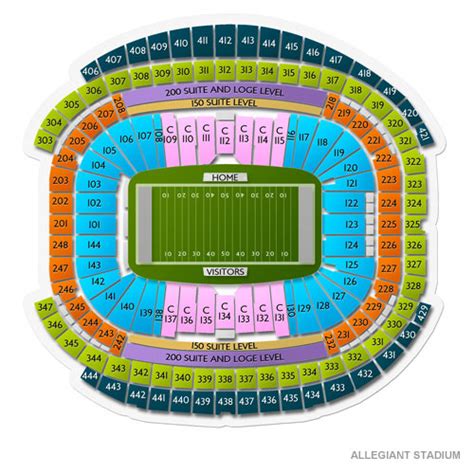 Allegiant Stadium Map Allegiant Allegiant Stadium Facts Figures