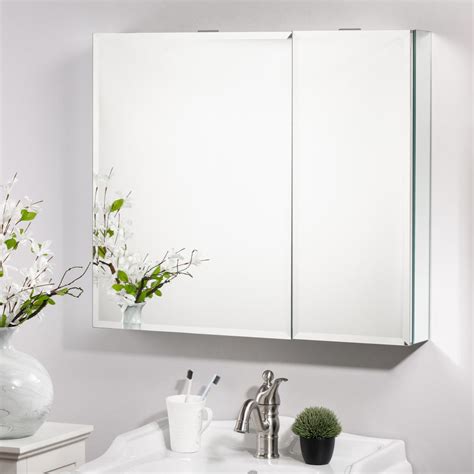 Glitzhome 30 In X 26 In Recessed Or Surface Medicine Cabinet With