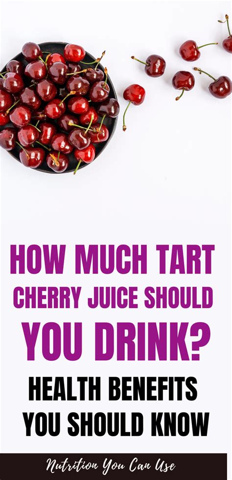 The Surprising Health Benefits Of Tart Cherry Juice Tart Cherry Juice