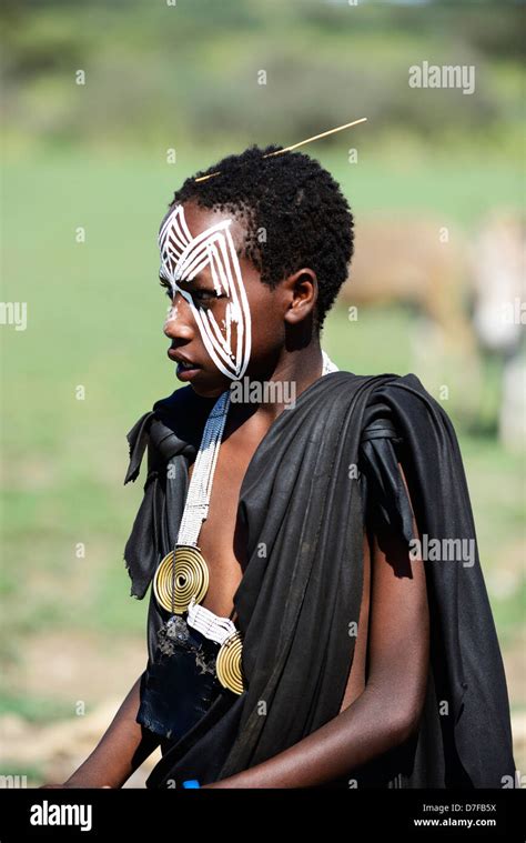 New Masai Warriors In Northern Tanzania Stock Photo Alamy