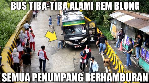 Detik Detik Penumpang Berhamburan Bus Tiba Tiba Rem Blong Di Panorama 1 Sitinjau Lauik Detik