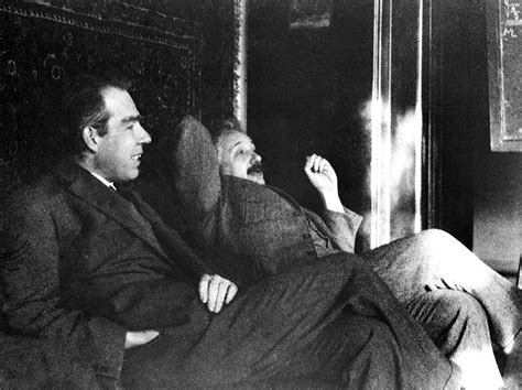 Niels Bohr Left And Albert Einstein Right Together In December