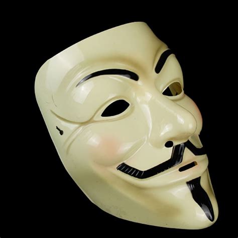 V For Vendetta Mask Guy Fawkes Anonymoous Mask Halloween Pvcresin Mask