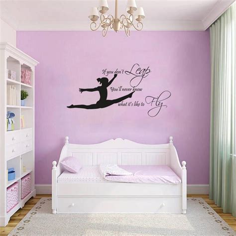 Great savings & free delivery / collection on many items. GYMNAST GYMNASTIC,GIRLS Bedroom Quote, Vinyl Wall Art ...