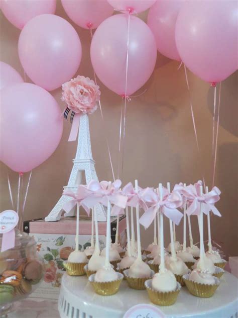 This party decoration kit includes everything you need to throw a big celebration and create those goose bump moments. Paris Inspired Baby Shower Baby Shower Party Ideas | Photo ...
