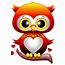 Baby Owl Love Heart Cartoon By Bluedarkat  GraphicRiver