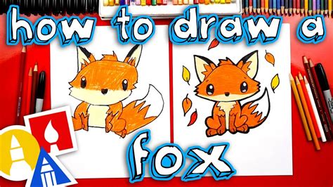 How To Draw A Cute Fox Youtube