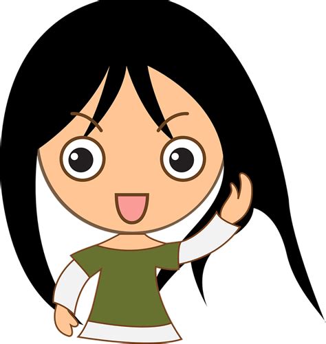 Girl Happy Laughing · Free vector graphic on Pixabay