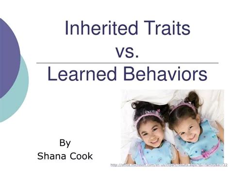 Ppt Inherited Traits Vs Learned Behaviors Powerpoint Presentation