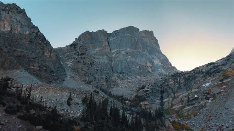 Rocks And Dusk At Rocky Mountains National Park Colorado Image Free