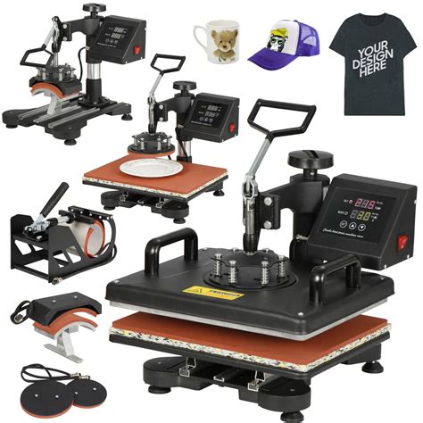 5 In 1 Professional Digital Transfer Sublimation Swing Away 360 Degree